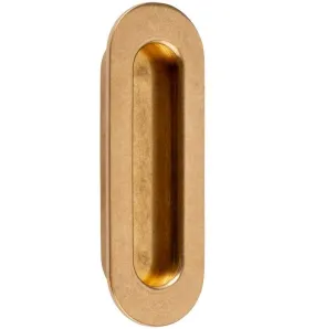 Schuifdeurkom Regina 135×30 mm messing antiek